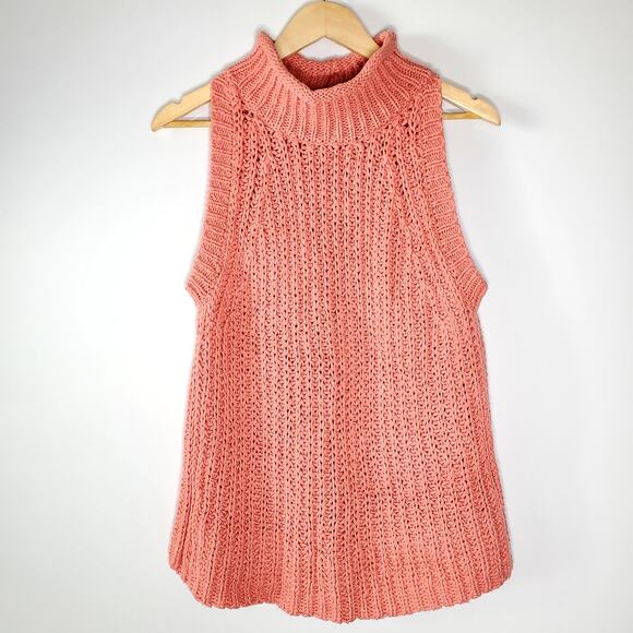 Moth Anthropologie Chunky Cotton Sleeveless Sweater Great condition Size Large - Picture 2 of 11